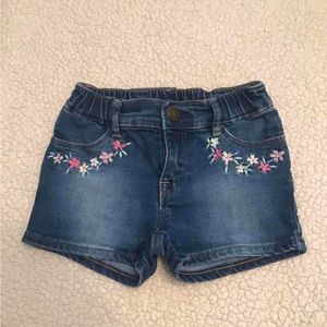 Gap Blue Jean Denim Shorts w/ Stitched Floral 4 / 5 XS
Elastic Adjustable Waist